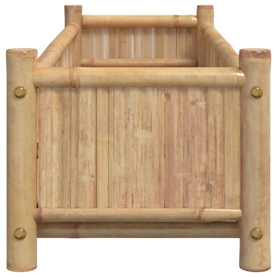 Jardinière - Bac à fleurs - Pot de fleurs 100x30x25 cm bambou - Image 5