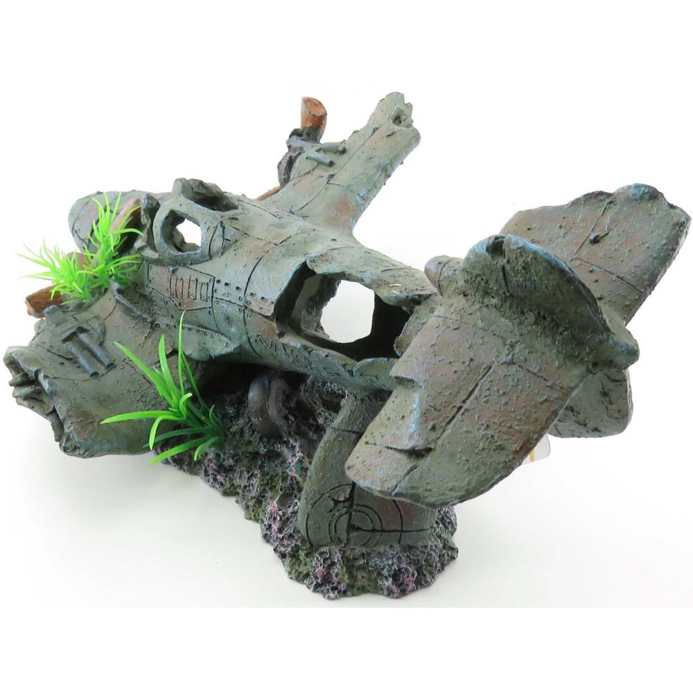 Avion PHILO. 35 x 25 x 18 cm. décoration aquarium. - Image 2