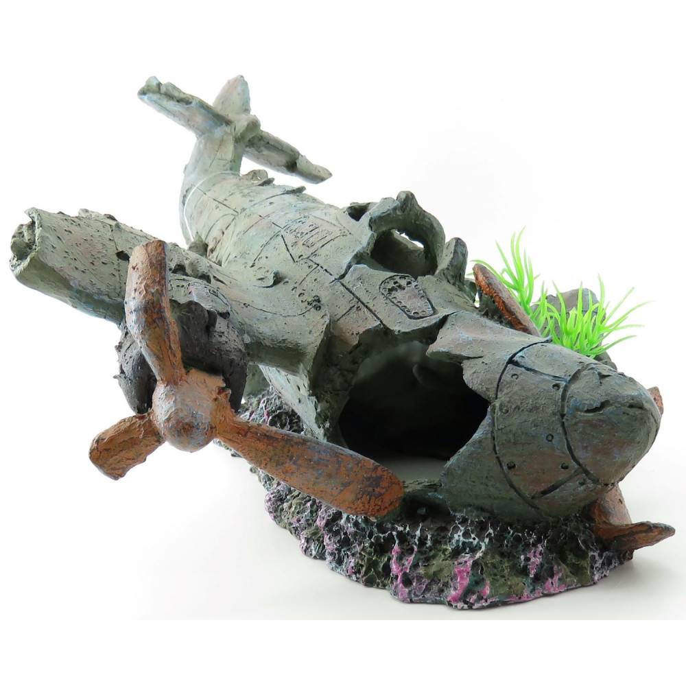 Avion PHILO. 35 x 25 x 18 cm. décoration aquarium. - Image 5