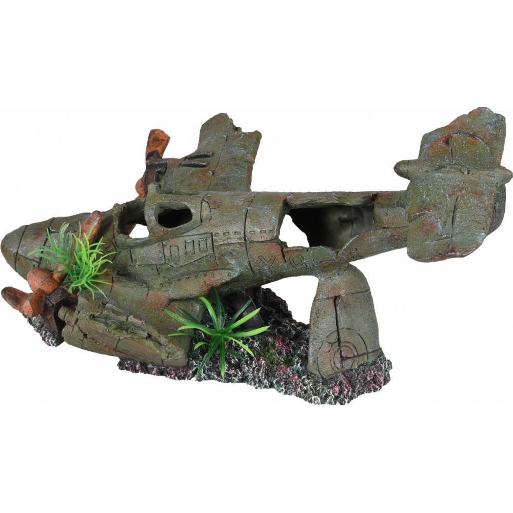Avion PHILO. 35 x 25 x 18 cm. décoration aquarium. - Image 1