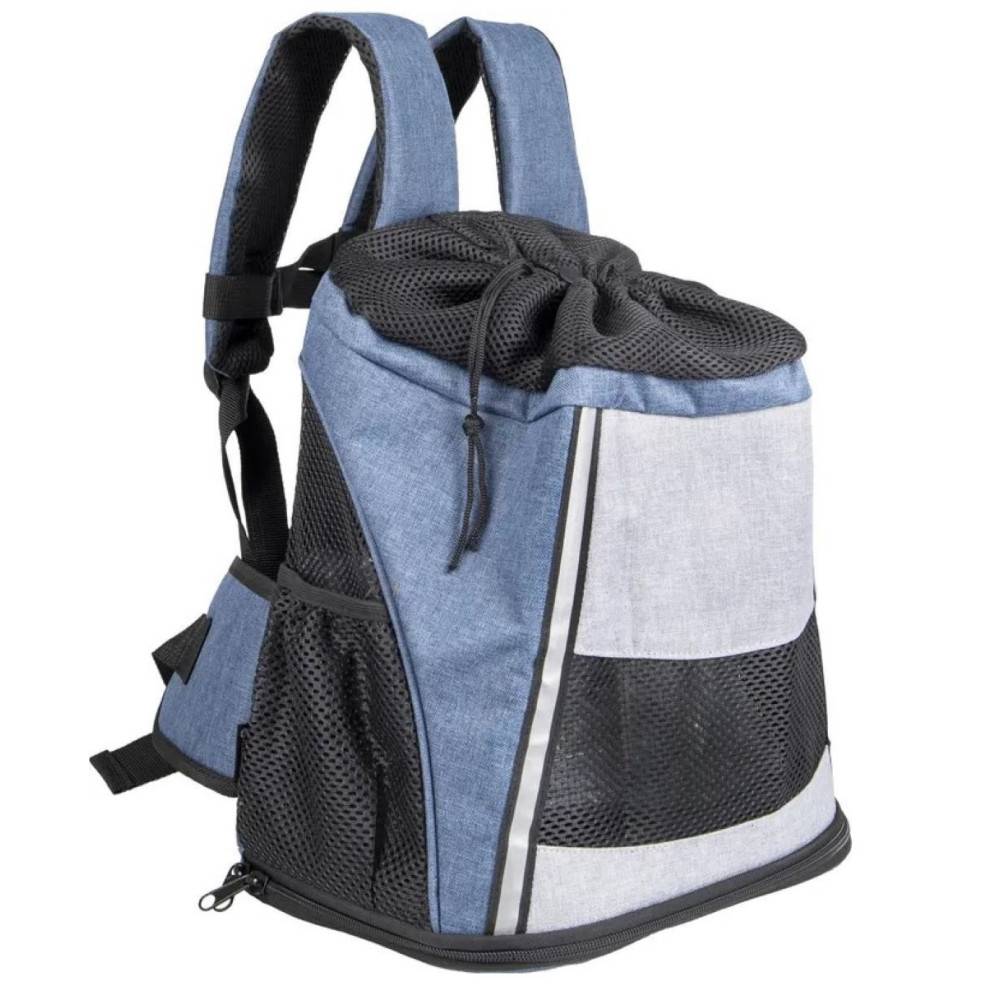 Sac de transport ventral Timi bleu 34 x 25 x 37 H cm pour chien max 7 kg - Image 2