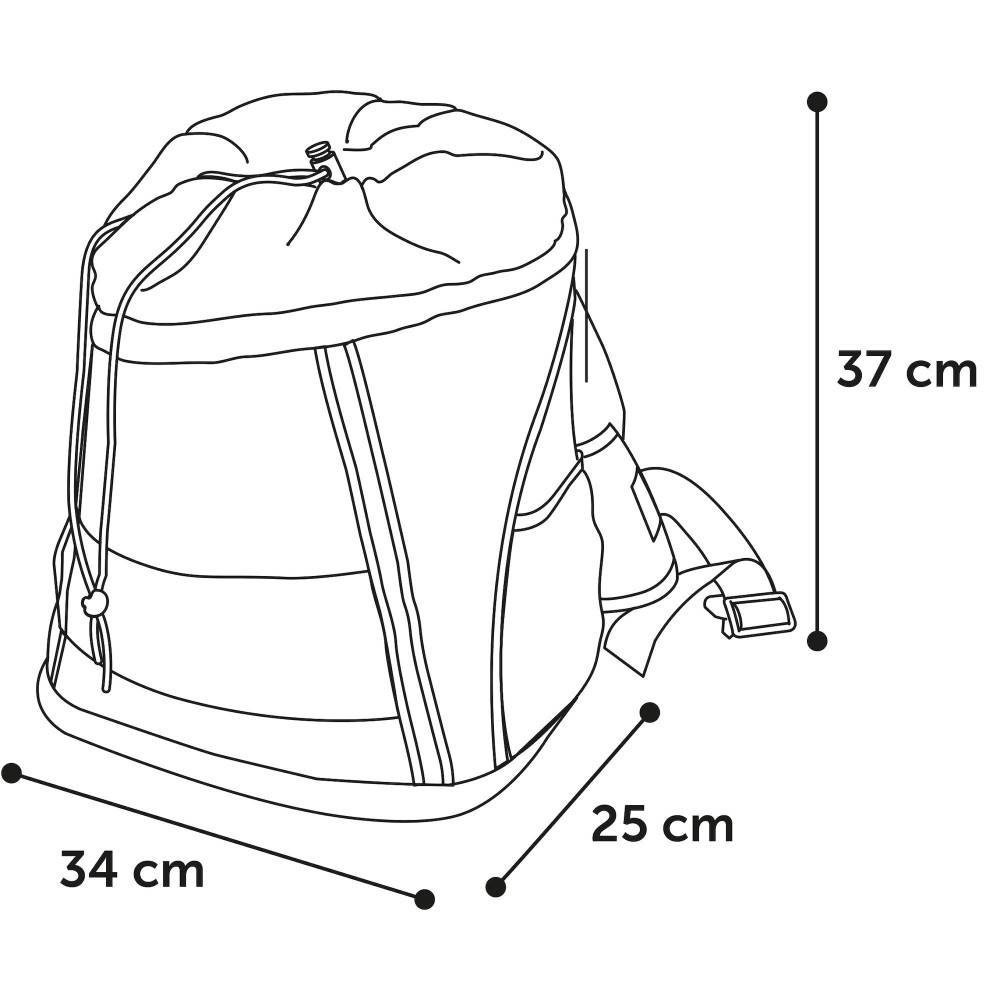 Sac de transport ventral Timi bleu 34 x 25 x 37 H cm pour chien max 7 kg - Image 6