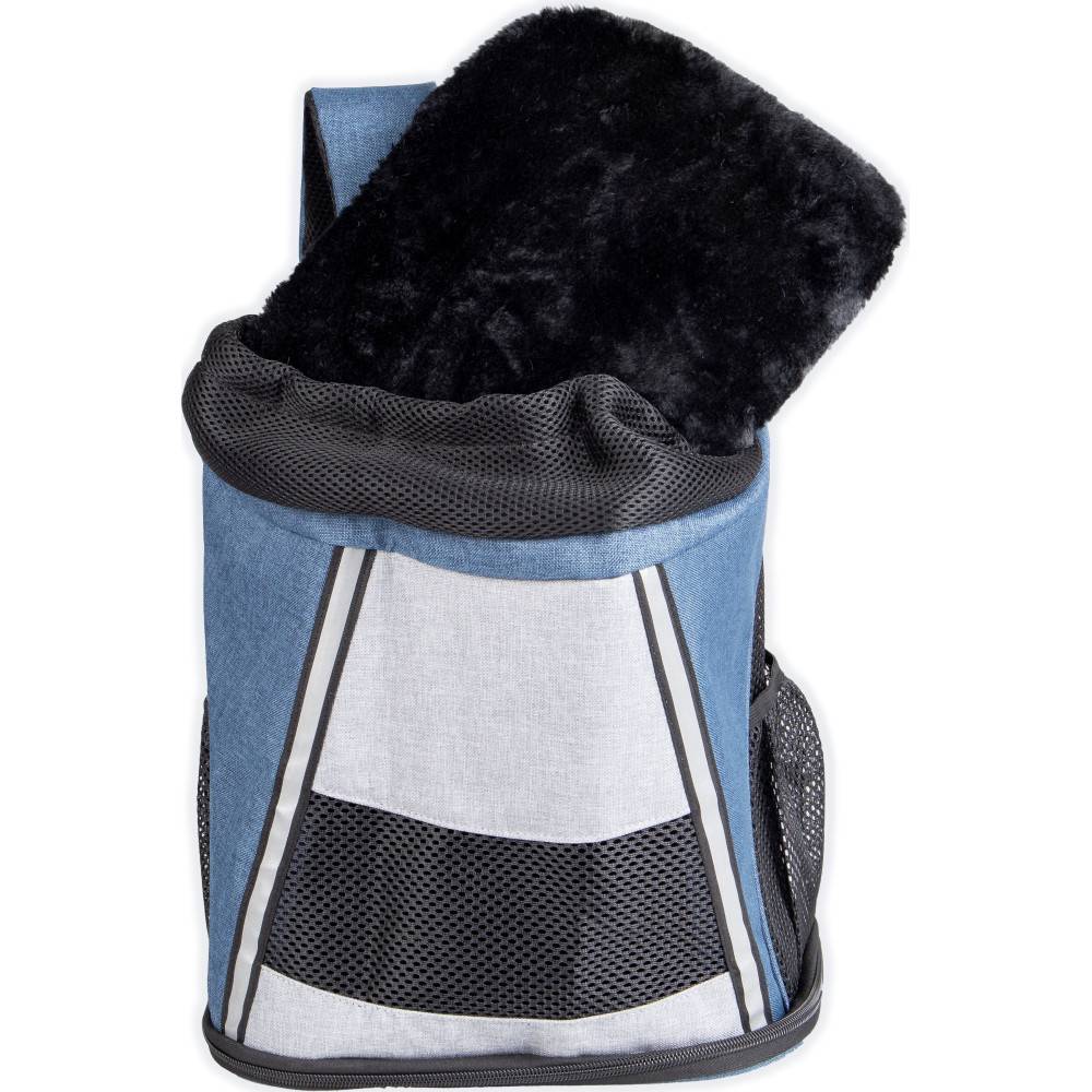 Sac de transport ventral Timi bleu 34 x 25 x 37 H cm pour chien max 7 kg - Image 3