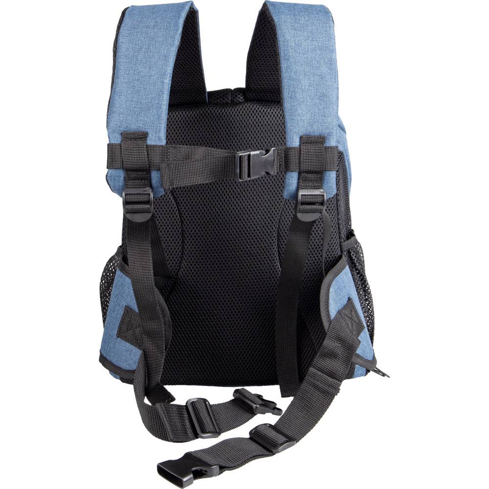 Sac de transport ventral Timi bleu 34 x 25 x 37 H cm pour chien max 7 kg - Image 4