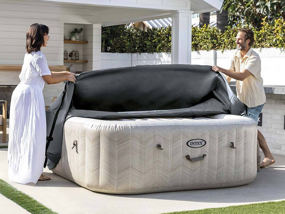 Couverture thermique pour spa gonflable PureSpa carré 4 places - Intex - Image 2