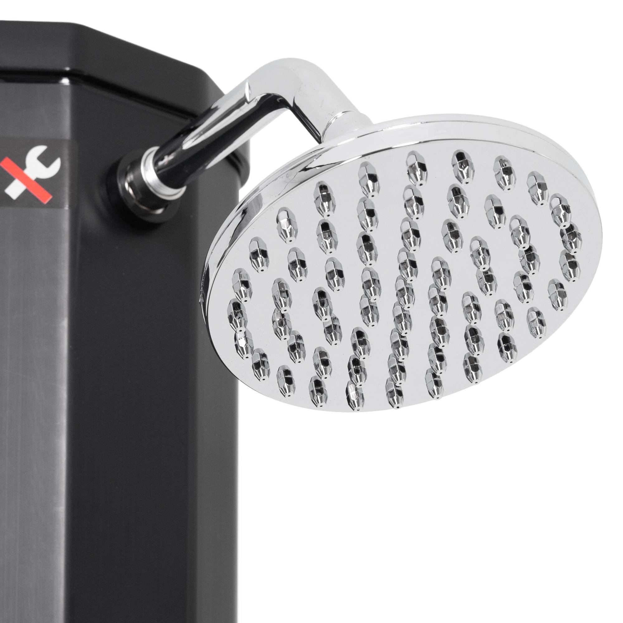 Ecd-Germany - Douche solaire extérieure 35L noir douchette à pied pomme de douche effet pluie - Imagen 3