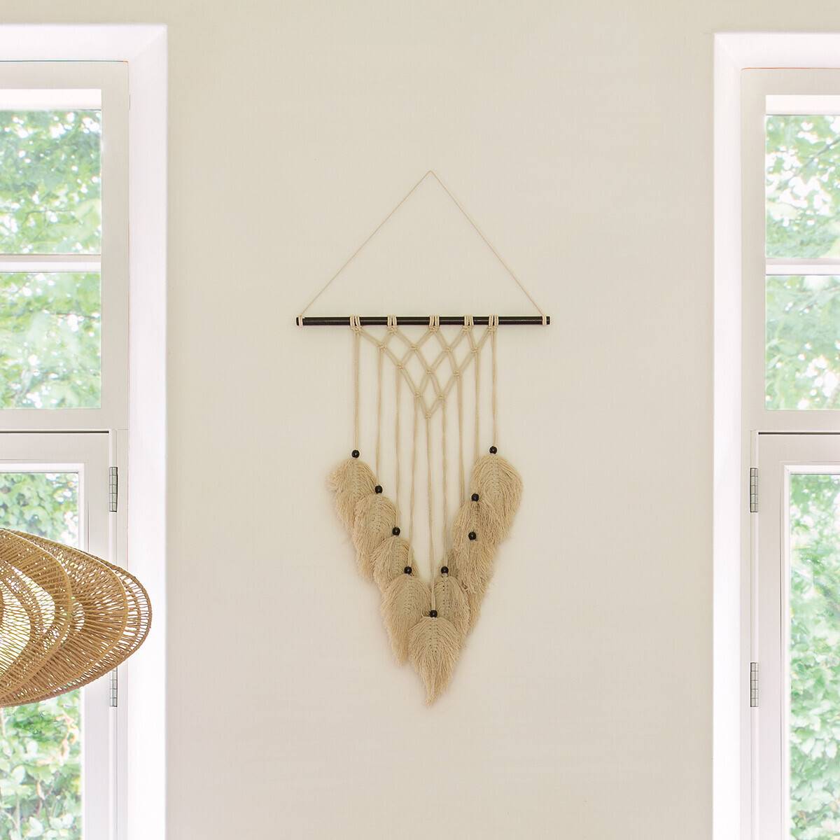 Atmosphera - Déco murale "Safari" macramé 45x69cm - Atmosphera Créateur d'intérieur - Imagen 1