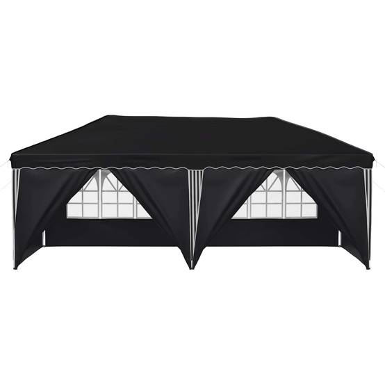 Tente de fête pop-up acier et polyester anthracite 575 x 288 x 245 cm - PANGIVO - Image 6