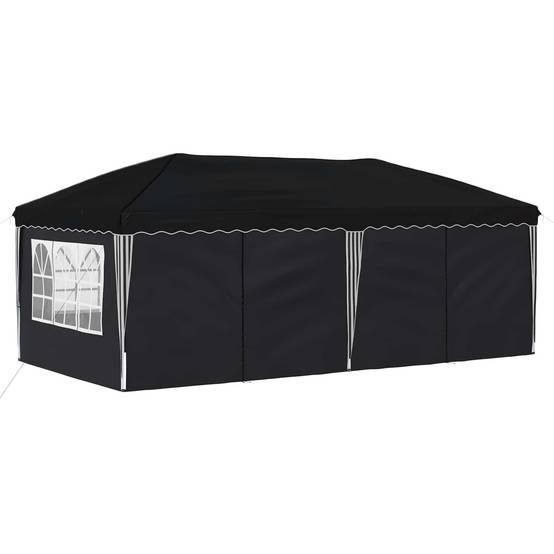 Tente de fête pop-up acier et polyester anthracite 575 x 288 x 245 cm - PANGIVO - Image 4