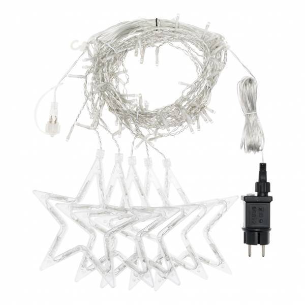 Lotti - Guirlande lumineuse stalactite 5 étoiles 4M H80cm LED blanc chaud 8 modes IP44 prolongeable SMART Connect 31V Lotti - Imagen 3