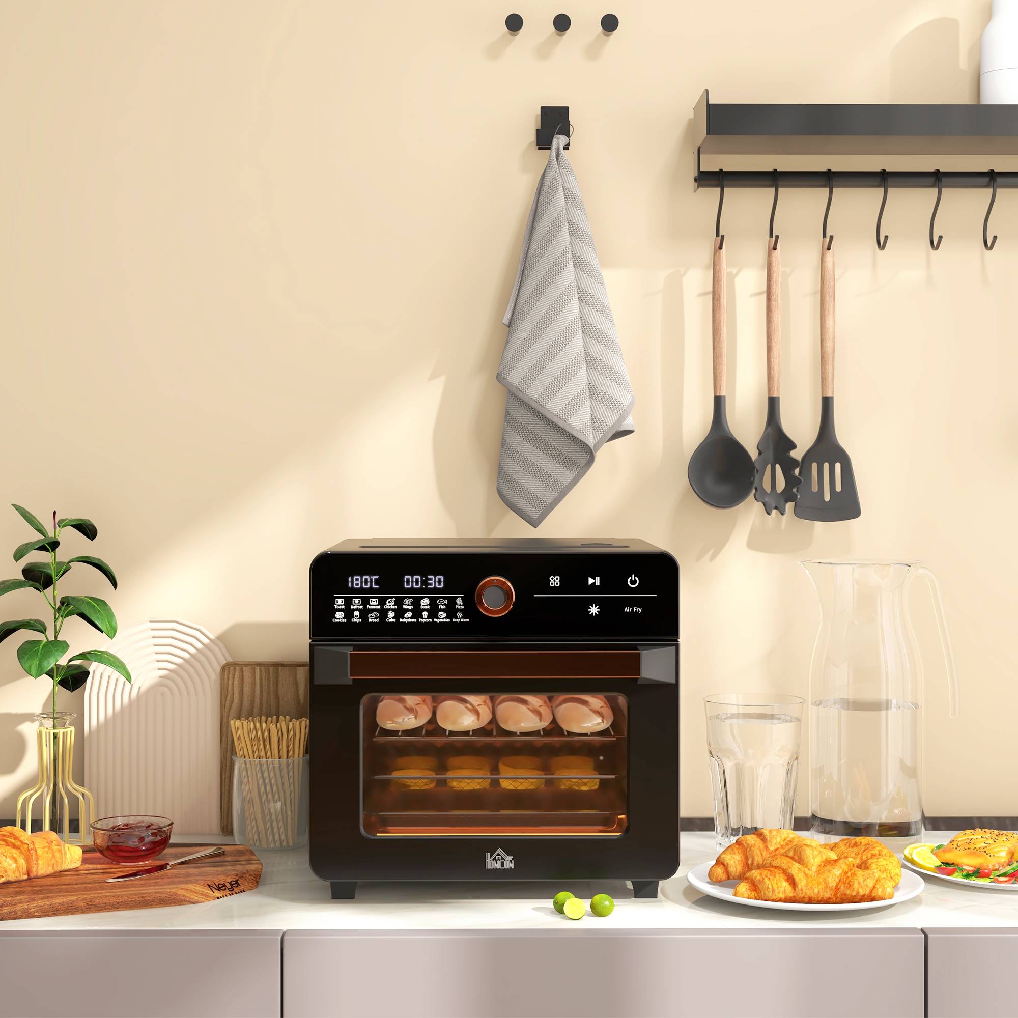 Mini-four 3-en-1 20L à convection avec fonction friteuse à air pour cuisine – ComfortXL Outdoor Living - Image 8