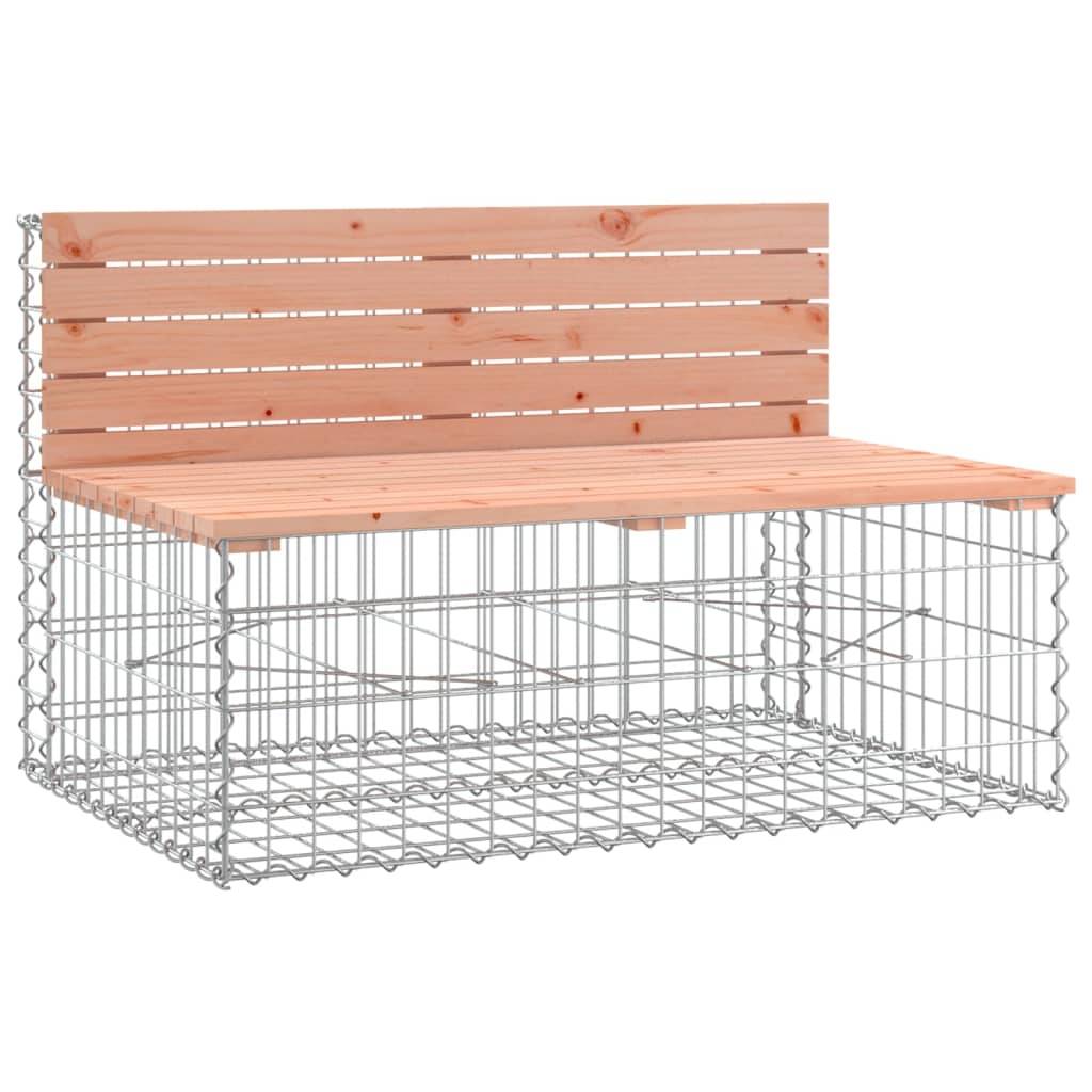 Maison Chic - Banc de jardin - Banc d'extérieur - Banquette design gabion 103x70x65cm bois massif de douglas - Imagen 1