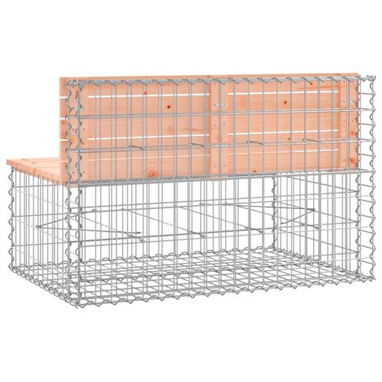 Maison Chic - Banc de jardin - Banc d'extérieur - Banquette design gabion 103x70x65cm bois massif de douglas - Imagen 5
