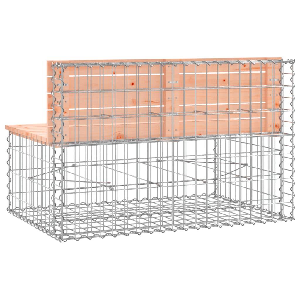 Maison Chic - Banc de jardin - Banc d'extérieur - Banquette design gabion 103x70x65cm bois massif de douglas - Imagen 5