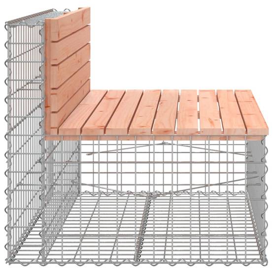 Maison Chic - Banc de jardin - Banc d'extérieur - Banquette design gabion 103x70x65cm bois massif de douglas - Imagen 4