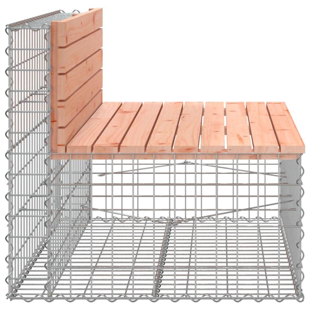 Maison Chic - Banc de jardin - Banc d'extérieur - Banquette design gabion 103x70x65cm bois massif de douglas - Imagen 4