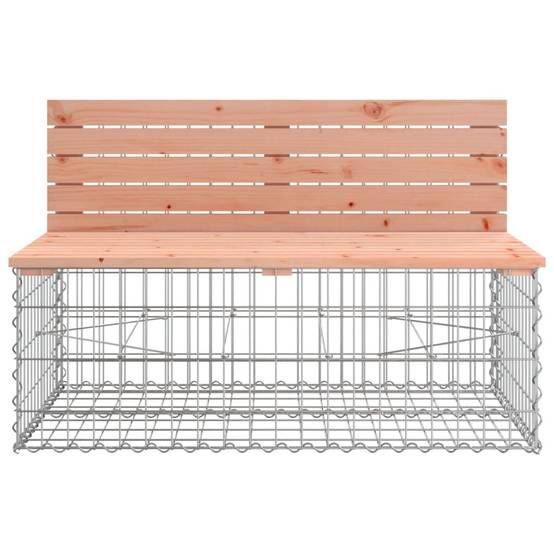Maison Chic - Banc de jardin - Banc d'extérieur - Banquette design gabion 103x70x65cm bois massif de douglas - Imagen 3