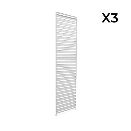 sweeek - Lot de 3 persiennes blanc 100cm pour pergola bioclimatique aluminium 3x3m V2 4x3m 6x3m Triomphe | sweeek - Image 3