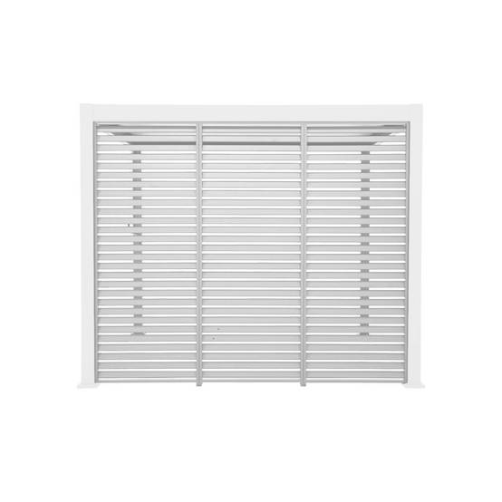 sweeek - Lot de 3 persiennes blanc 100cm pour pergola bioclimatique aluminium 3x3m V2 4x3m 6x3m Triomphe | sweeek - Image 2