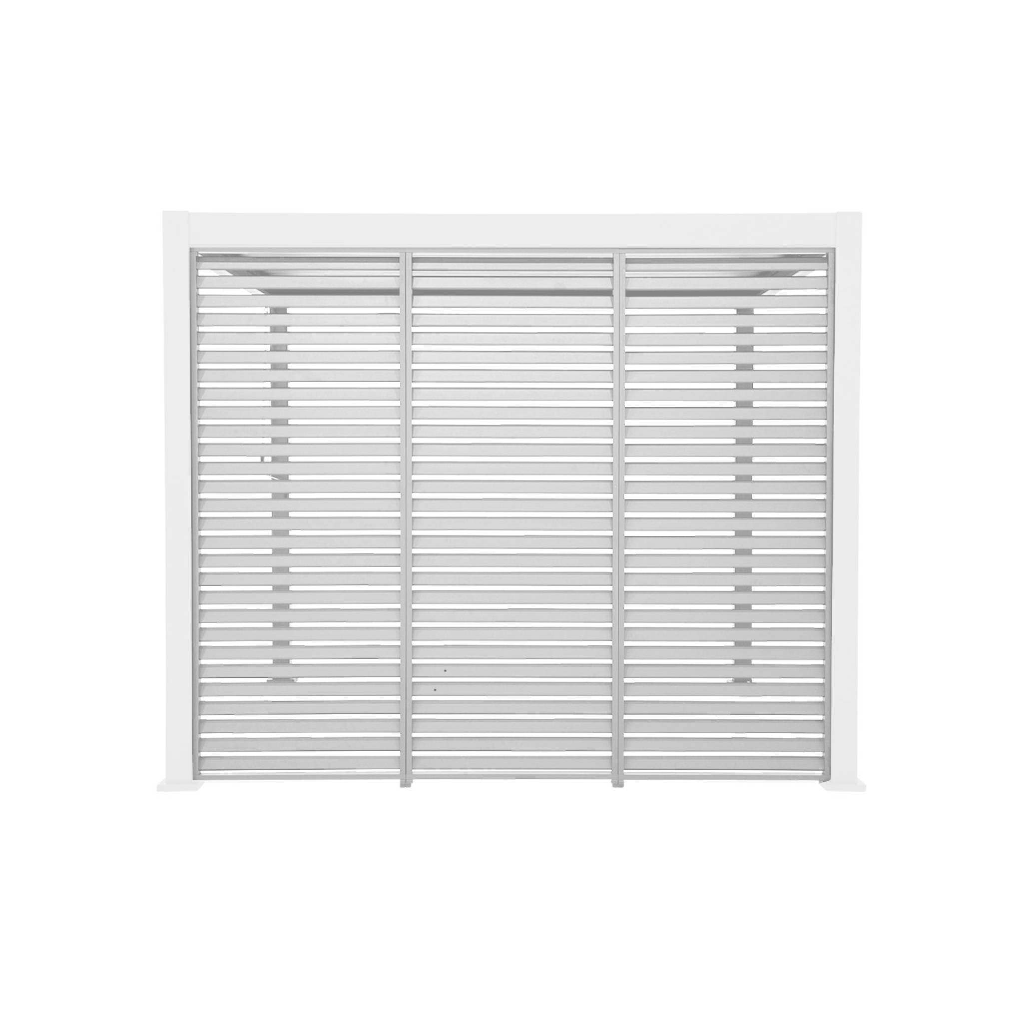 sweeek - Lot de 3 persiennes blanc 100cm pour pergola bioclimatique aluminium 3x3m V2 4x3m 6x3m Triomphe | sweeek - Image 2