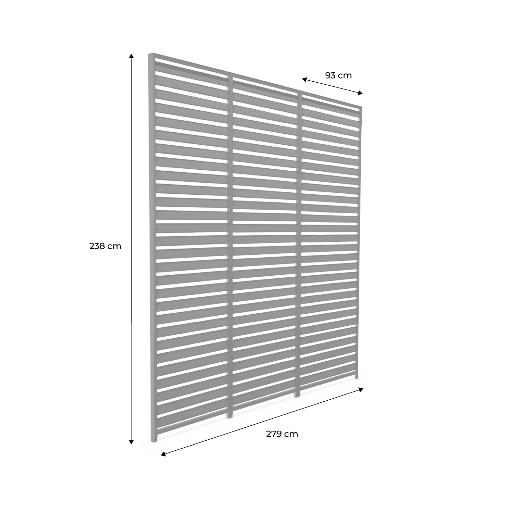 sweeek - Lot de 3 persiennes blanc 100cm pour pergola bioclimatique aluminium 3x3m V2 4x3m 6x3m Triomphe | sweeek - Image 5