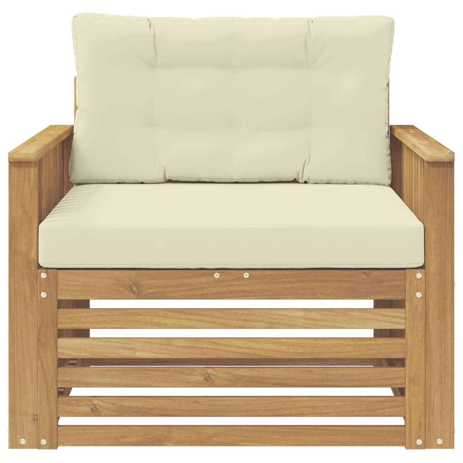 Vidaxl - Canapé d’extérieur Polyester Blanc vidaXL 3439132 - Image 4