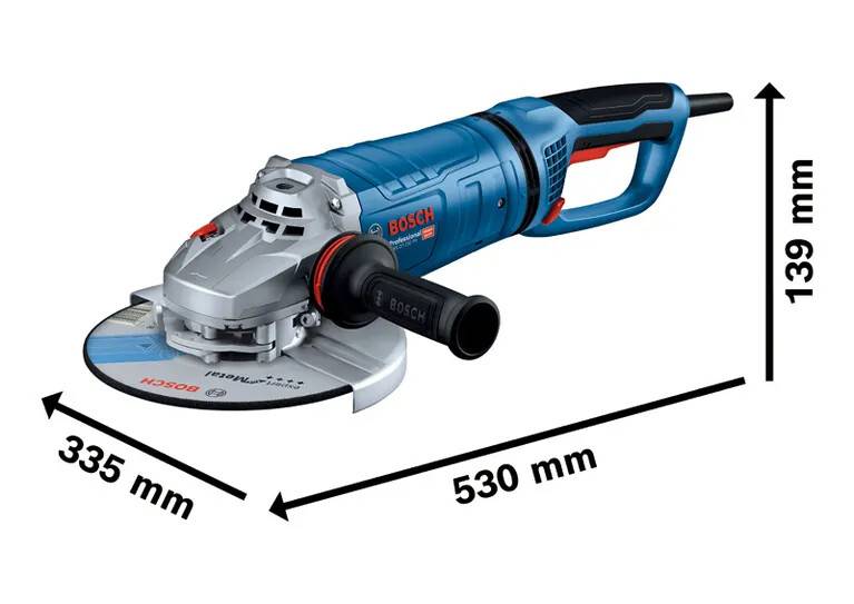 Bosch - Meuleuses angulaires 230 mm GWS 27-230 PR 2700W - BOSCH - 06018C7100 - Image 2
