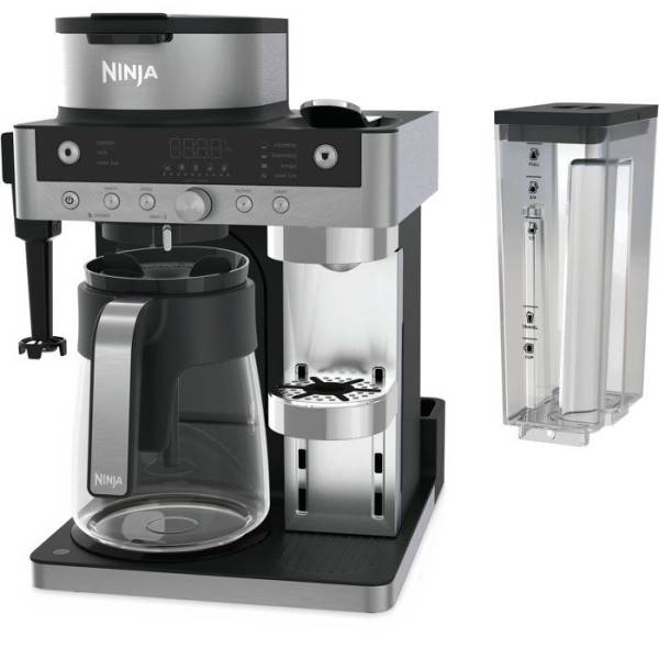 Machine a Cafe - Cafetiere Electrique a café 2en1 filtre et capsules - NINJA Prestige- Buse a lait intégrée - 1550W - Image 1