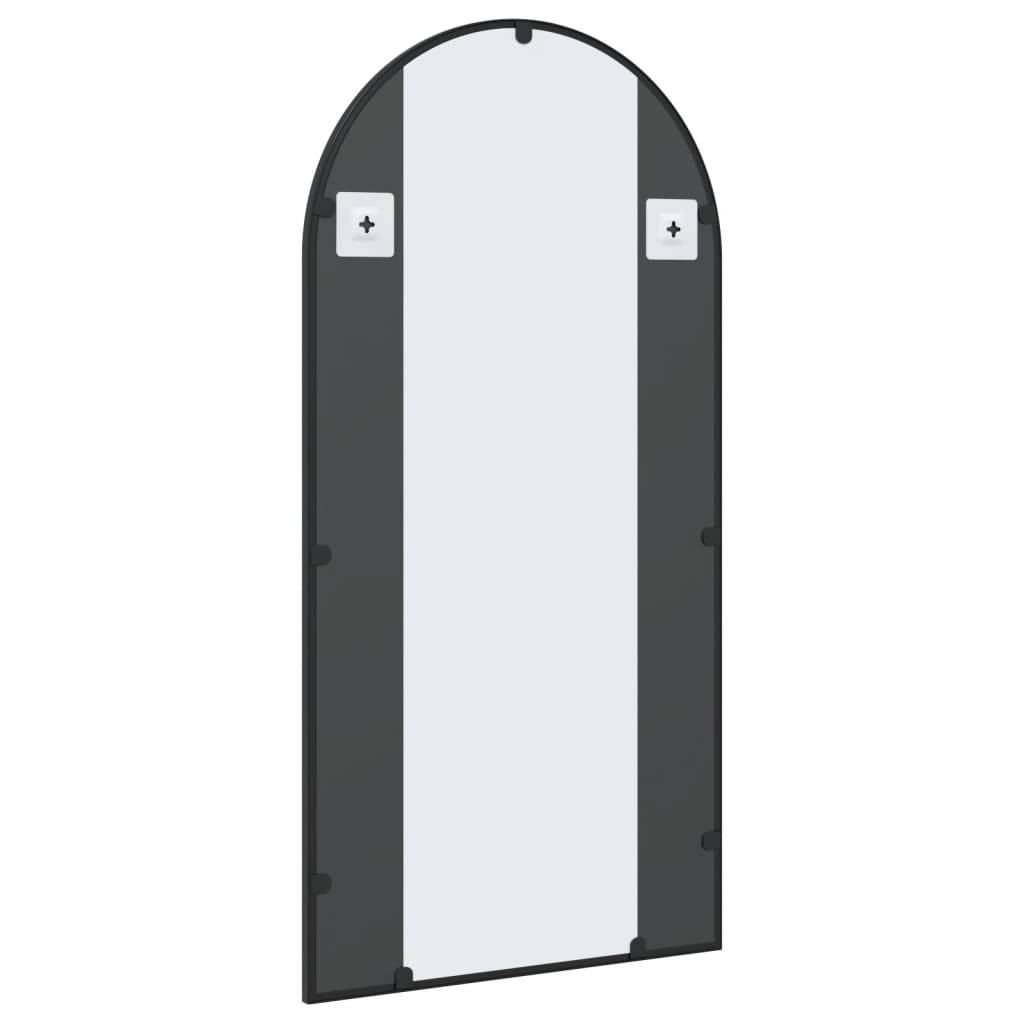 Maison Chic - Miroir mural - Miroir décoratif noir 50x100 cm arche fer - Image 5