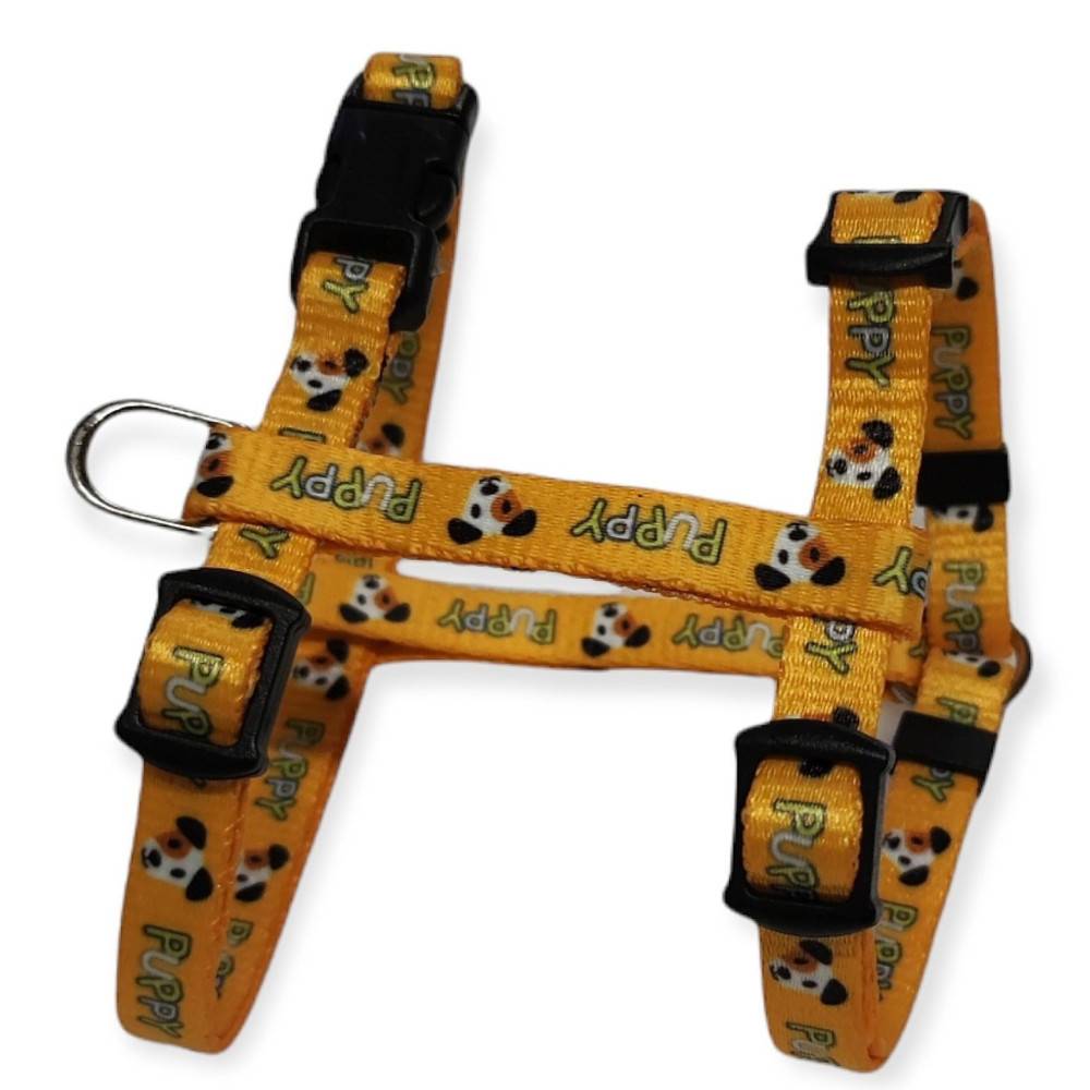 animallparadise - Harnais XS 8 mm 18 à 29 cm jaune PUPPY MASCOTTE  pour chiots - Imagen 1