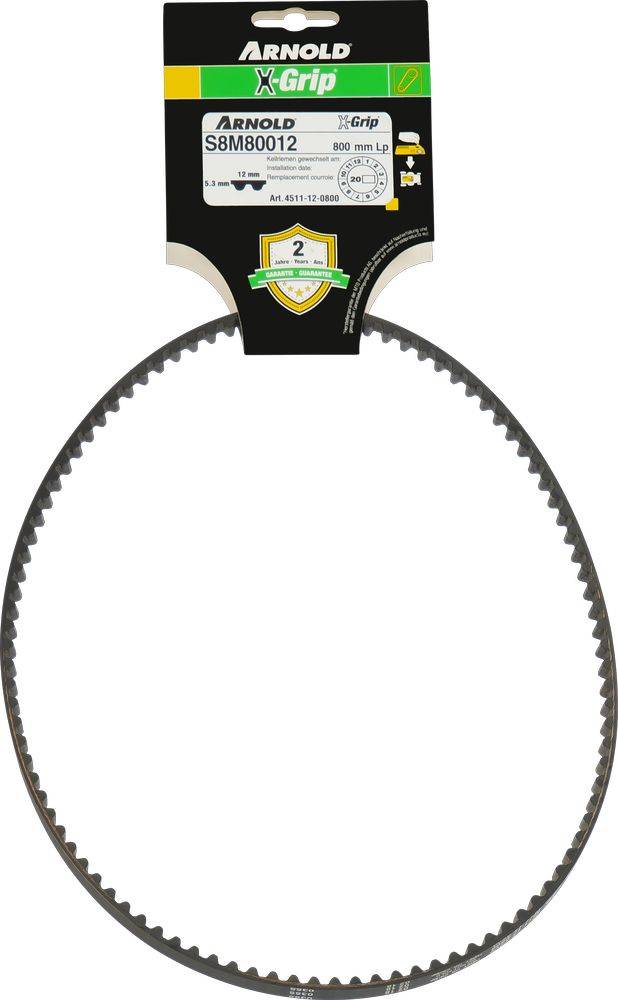 Arnold - Courroie dentée trapézoïdale X-Grip de type 120S8M800 Arnold - Imagen 1