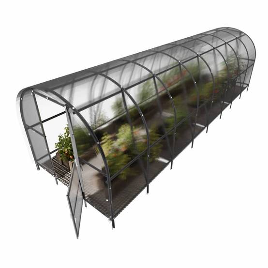 KLASIKA GREENHOUSES - Serre KLASIKA BALTIC LT 3 x 8 m (24 m²), 4 mm avec revêtement en polycarbonate - Image 6