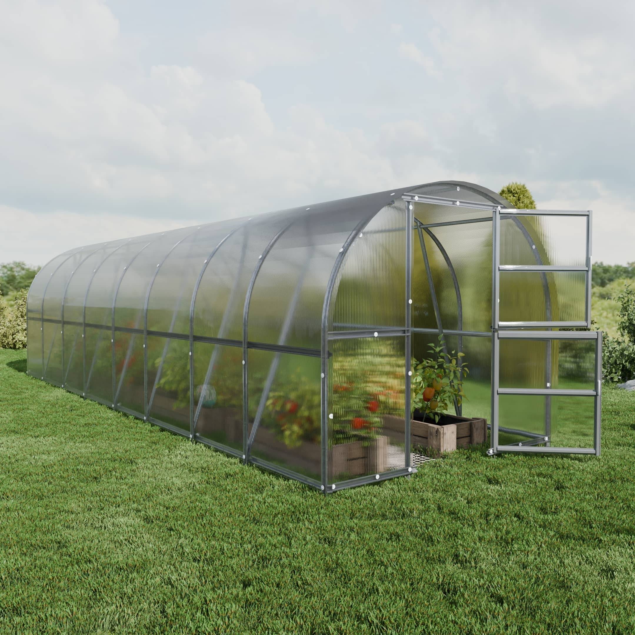 KLASIKA GREENHOUSES - Serre KLASIKA BALTIC LT 3 x 8 m (24 m²), 4 mm avec revêtement en polycarbonate - Image 1