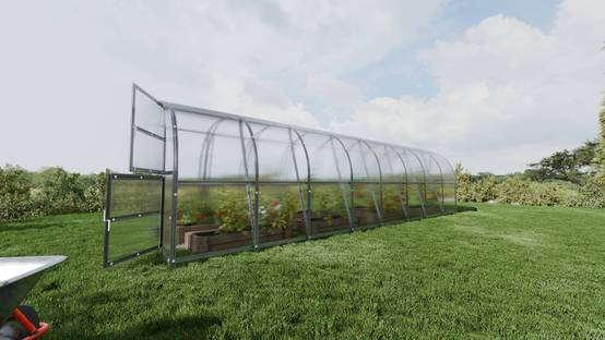 KLASIKA GREENHOUSES - Serre KLASIKA BALTIC LT 3 x 8 m (24 m²), 4 mm avec revêtement en polycarbonate - Image 3