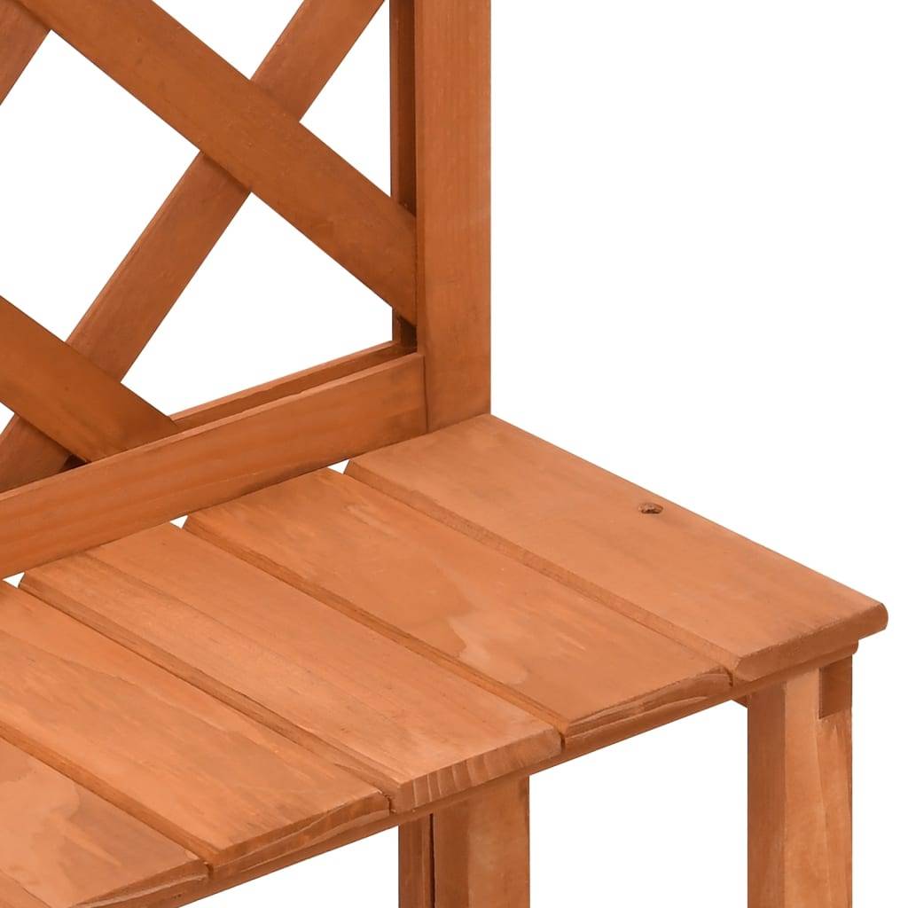 Support de plantes avec treillis bois de sapin naturel 70 x 42 x 115 cm - PANGIVO - Image 5