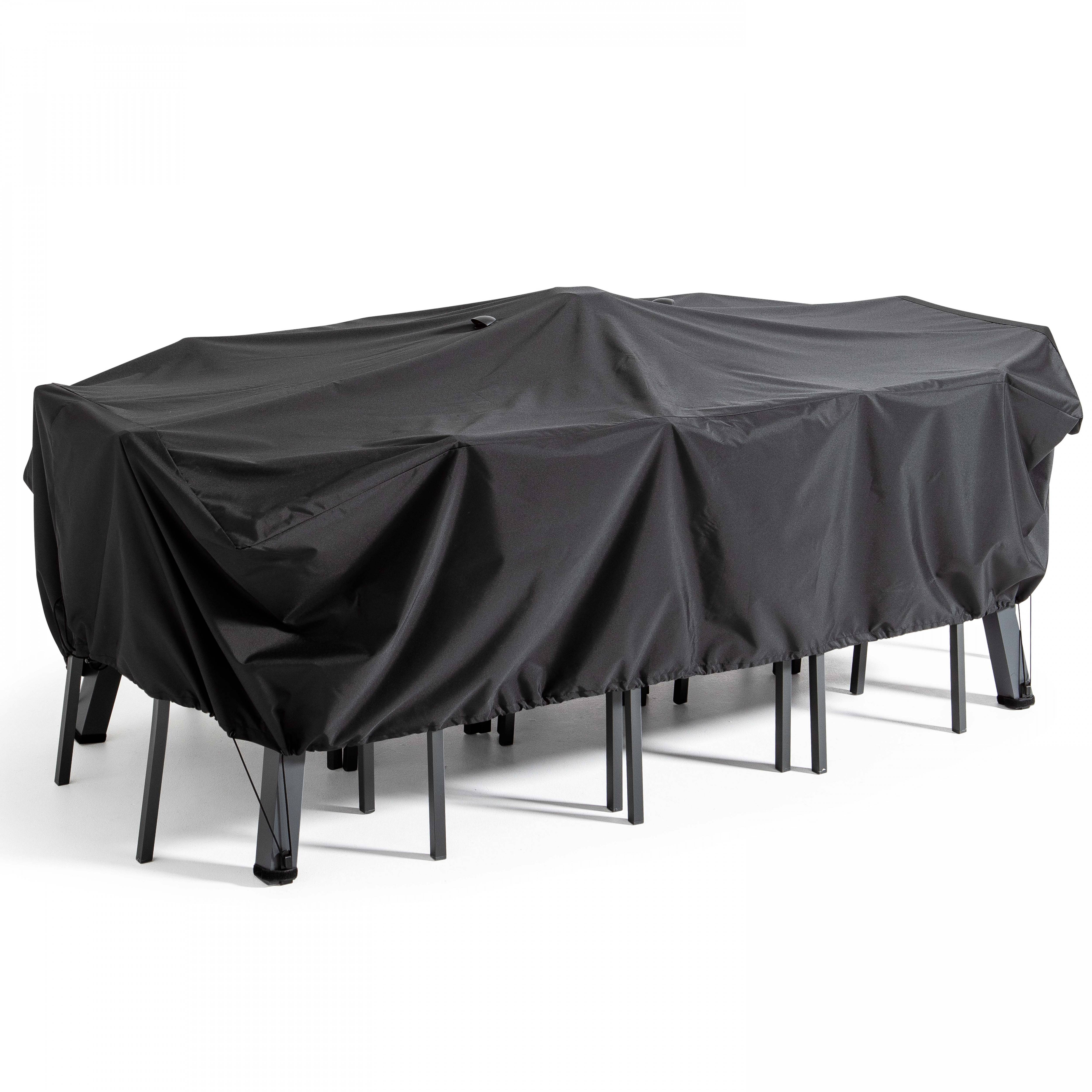 Oviala - Funda para sala de jardín (310 x 130 x 60 cm) negra Cov'up Expert - Oviala - Imagen 2