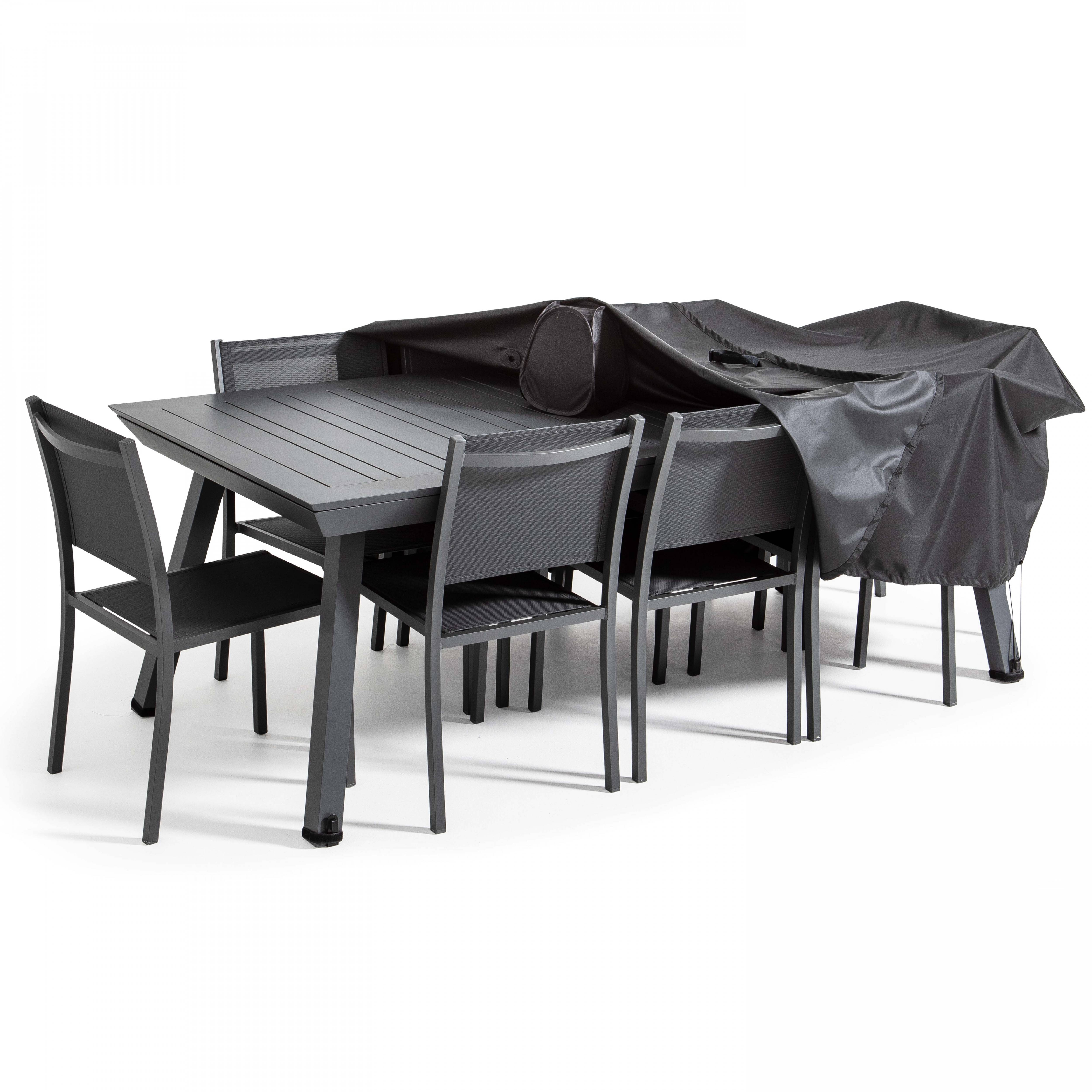 Oviala - Funda para sala de jardín (310 x 130 x 60 cm) negra Cov'up Expert - Oviala - Imagen 1