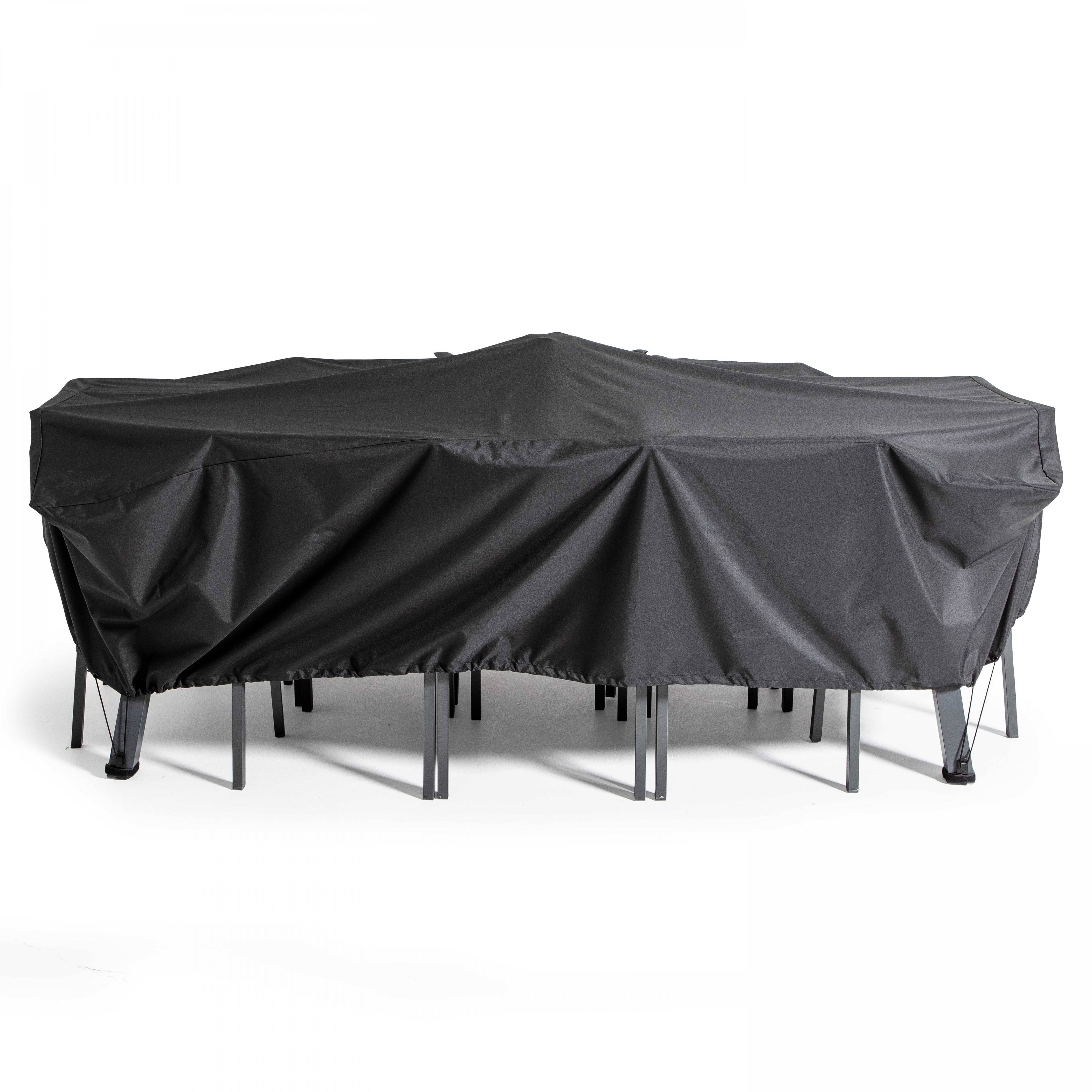 Oviala - Funda para sala de jardín (310 x 130 x 60 cm) negra Cov'up Expert - Oviala - Imagen 3