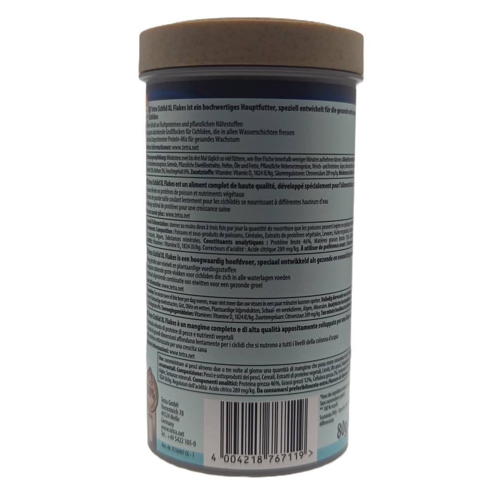 Tetra - Cichlid XL flocons 80 g 500 ml nourriture pour Cichlidés et poissons d'ornement - Imagen 5