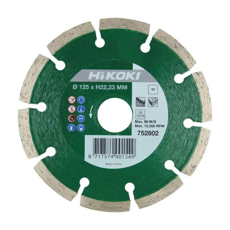 Pack Meuleuse Ø125 36/18V Brushless + disque diamant + 10 disques à tronçonner HIKOKI G3613DVEW2Z & 752802 & 782304 avec Hitcase III Hikoki - Imagen 4