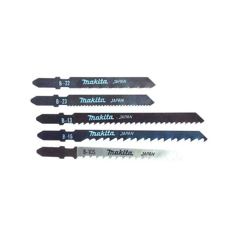 Makita - Lot de 5 Lames MAKITA A-86898 pour Scie Sauteuse BOIS, METAL, PVC, PLASTIQUE Makita