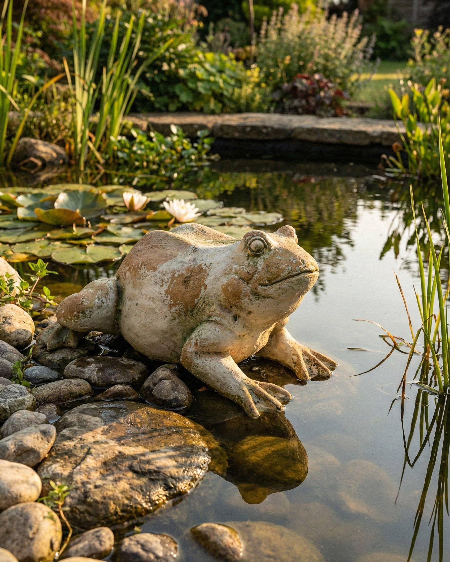 Beliani - Statue de jardin Oxyde de magnésium Beige CARAPELLE - 36x50x23- Beliani - Image 1