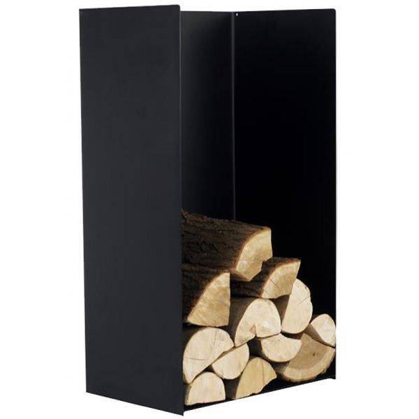 Magnus - Porte-bûches en acier noir 80 cm Kielce Magnus - Image 2