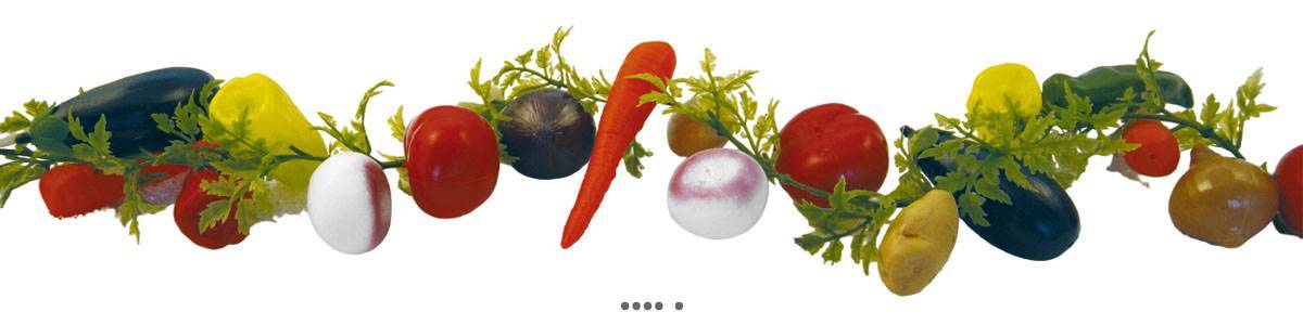 Artificielles - Guirlande de légumes assortis artificiels en Plastique soufflé L 2 m - Imagen 2