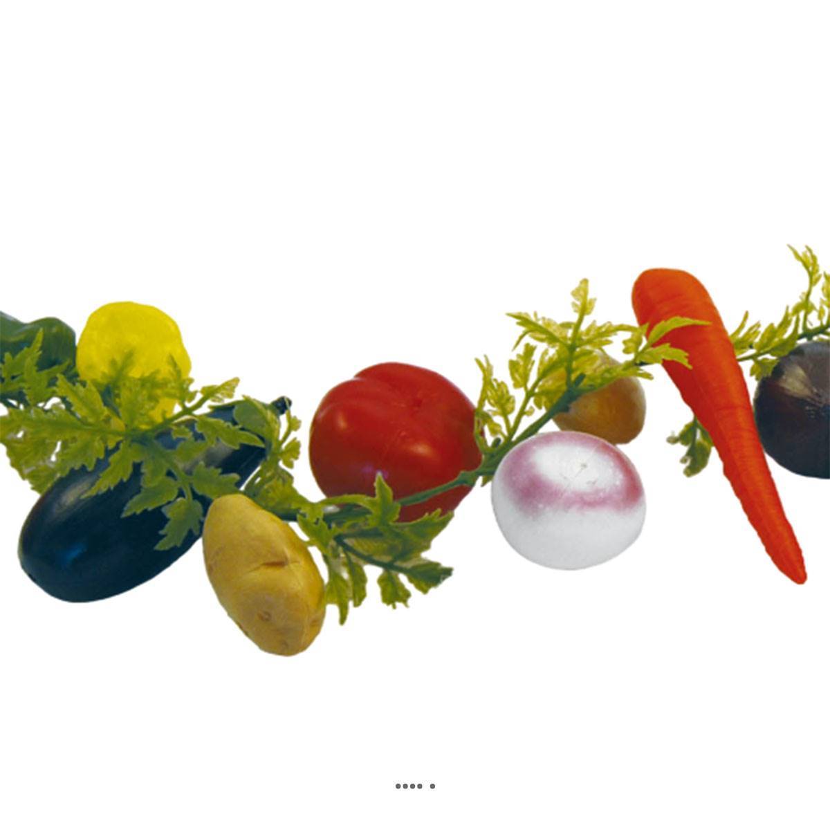 Artificielles - Guirlande de légumes assortis artificiels en Plastique soufflé L 2 m - Imagen 3