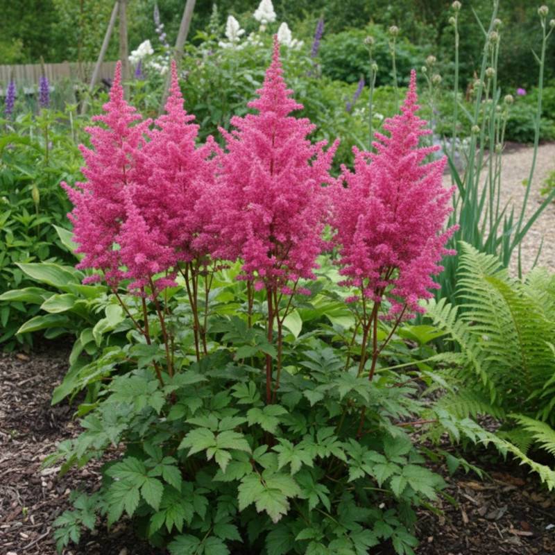 Astilbe d'Arends Federsee à fleurs Rose/ - feuillage Caduc - Godet - 5/20 cm - Image 1