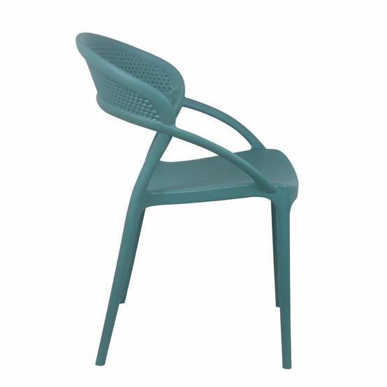 Oviala - Lot de 4 chaises de terrasse vert foncé Madrid - Oviala - Imagen 4