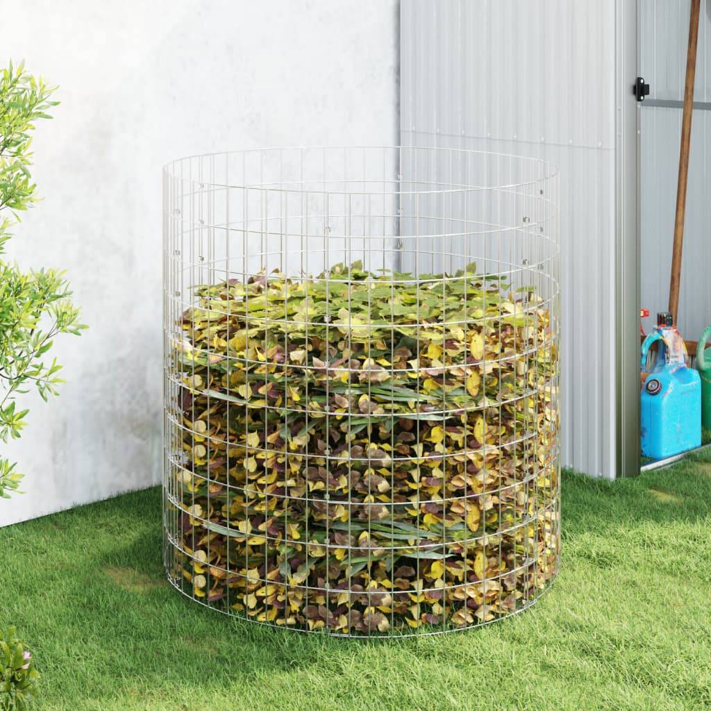 Composteur jardin XXL acier galvanisé grande capacité Ø100x100 cm – ComfortXL Outdoor Living - Image 1