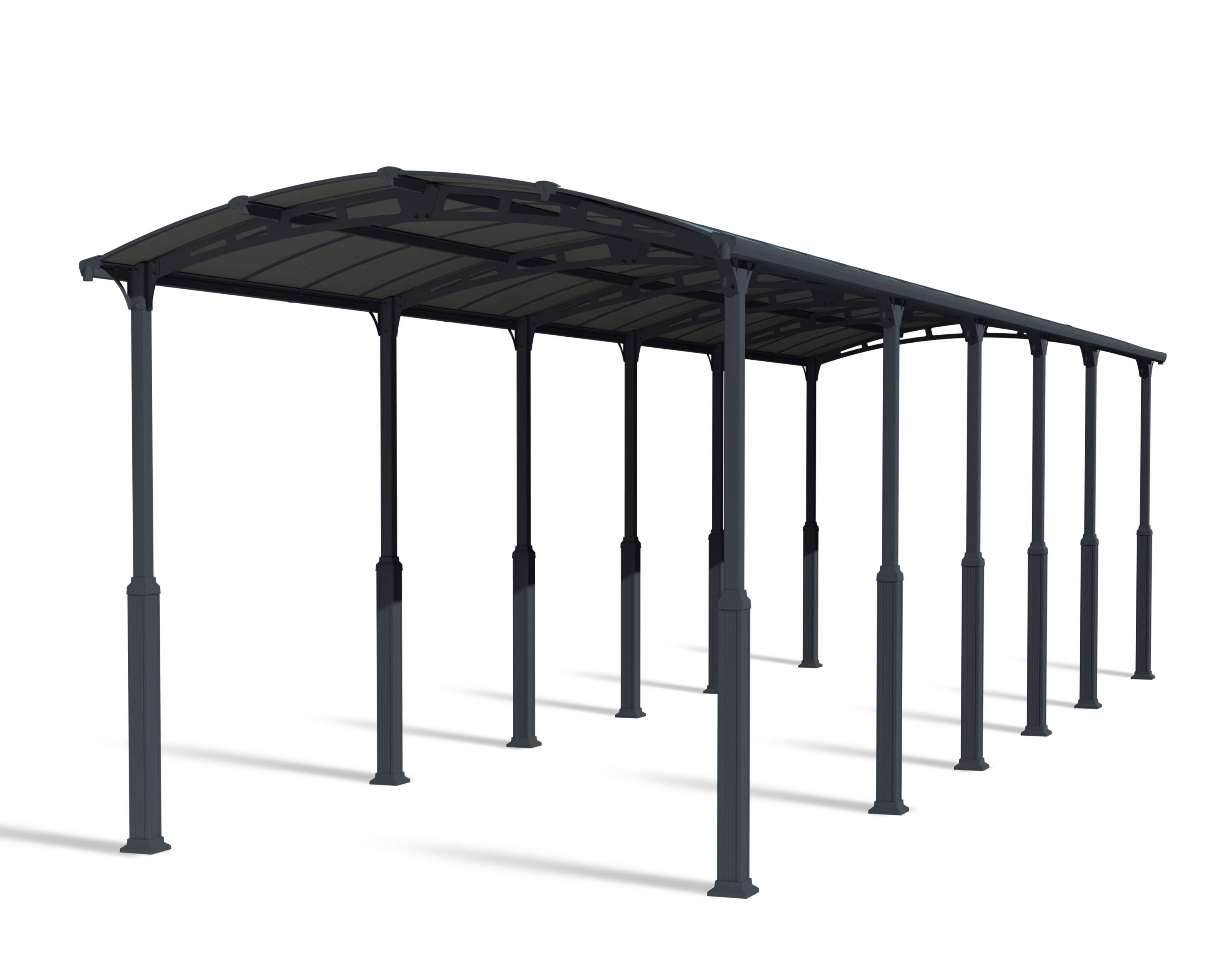 Canopia - Canopia Carport Camping-Car Alpine 12,9 x 3,59 m Gris - Image 1