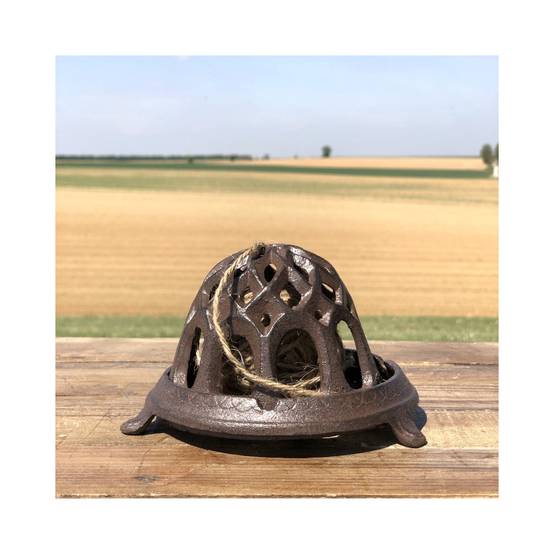 Dérouleur de ficelle en fonte marron 13 x 10 cm Chemin de campagne - Imagen 3